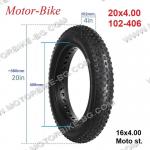 ВЕЛО ГУМА ВЪНШНА 20x4.00 102-406 R-5702 SOMA / SPEED-E Blue shield РАЛСОН-5